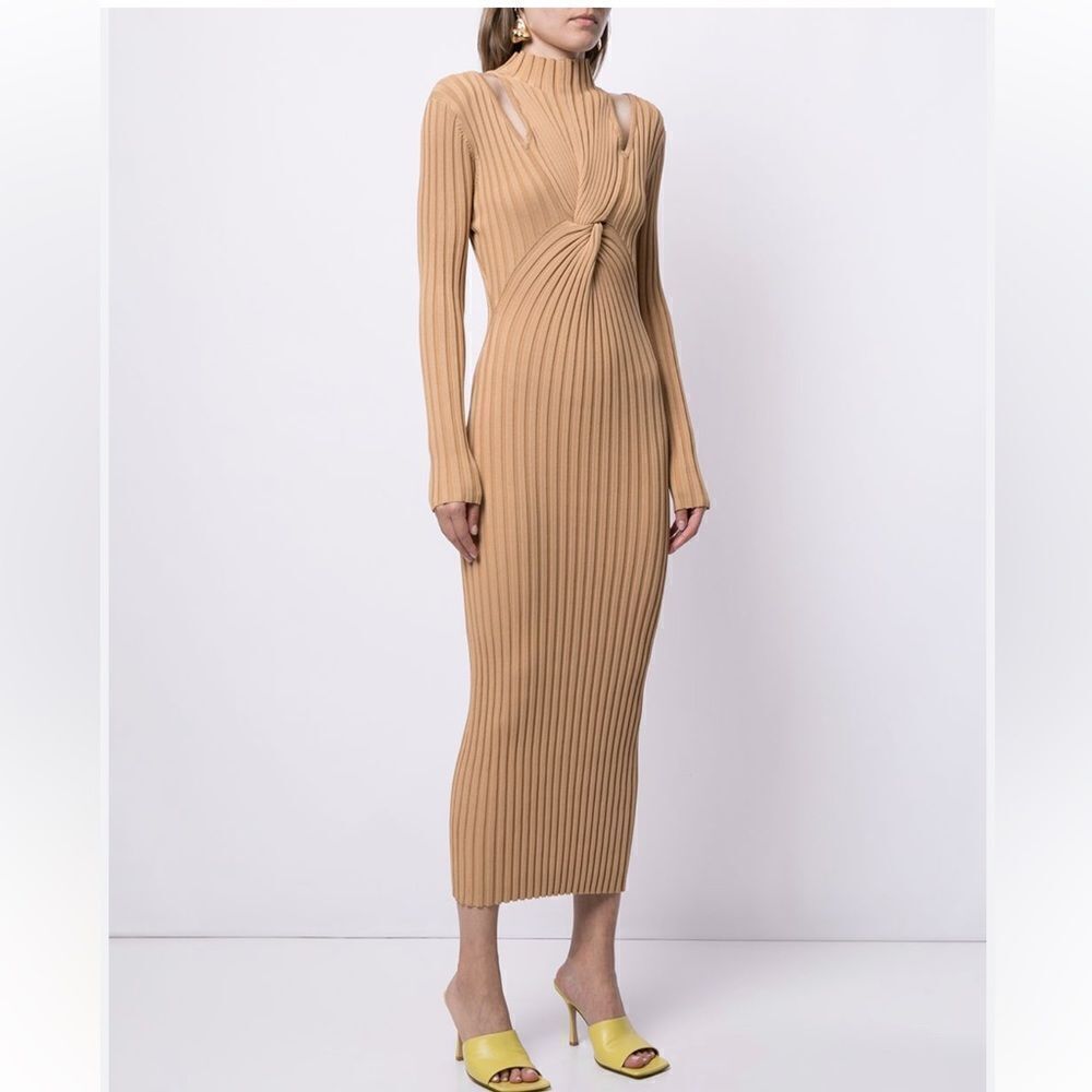 ACLER Collins Ribbed Midi Dress NWT